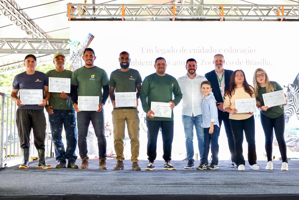 Capa da notícia: Zoo de Brasília faz 68 anos e inicia festa com homenagem a trabalhadores e novo aviário de imersão